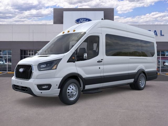 2026 Ford Transit-350 XLT in Oxford White — front three-quarter view