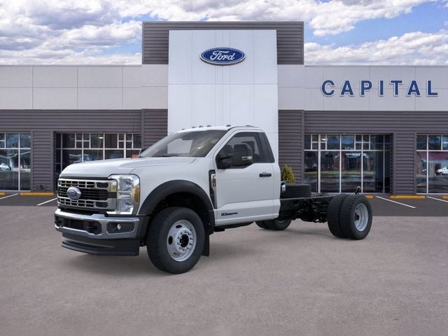 2025 Ford F-550SD XL DRW in Oxford White — front three-quarter view