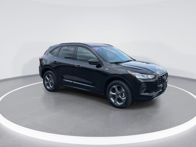 2023 Ford Escape ST-Line in Black Metallic — front three-quarter view