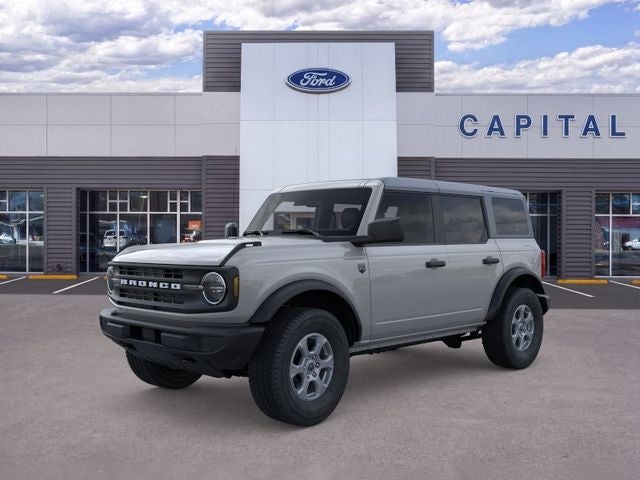 2026 Ford Bronco Big Bend in Avalanche Gray — front three-quarter view