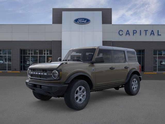 2026 Ford Bronco Big Bend in Marsh Gray — front three-quarter view