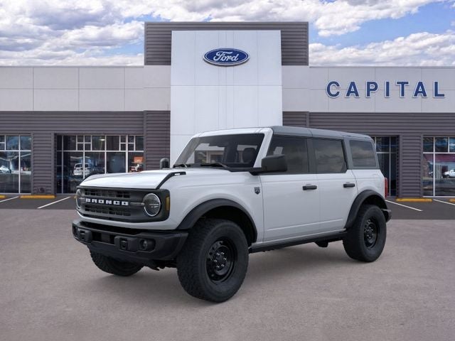 2026 Ford Bronco Big Bend in Oxford White — front three-quarter view