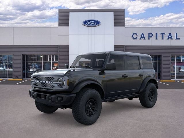 2026 Ford Bronco Badlands in Shadow Black — front three-quarter view