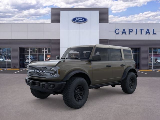 2026 Ford Bronco Badlands in Gray — front three-quarter view