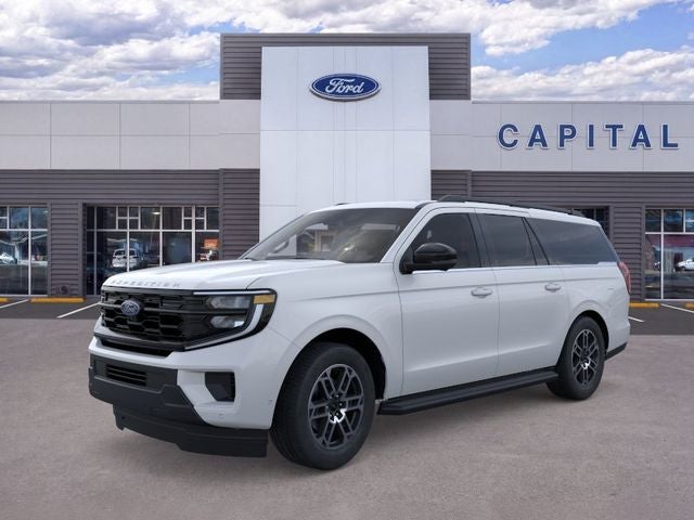 2026 Ford Expedition Max Active in Oxford White — front three-quarter view