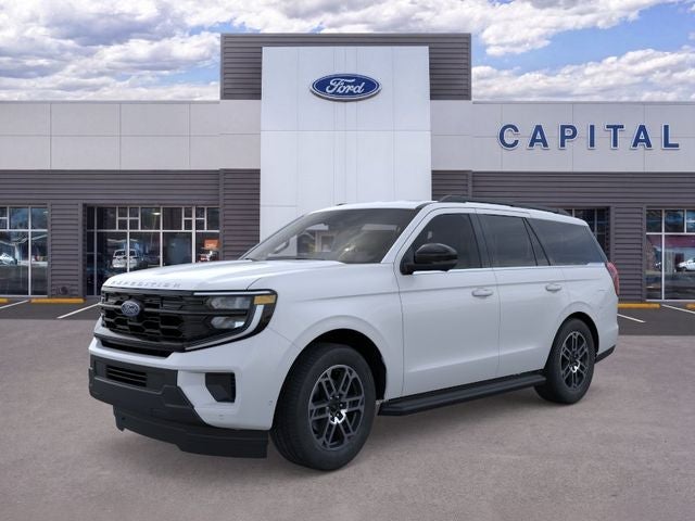 2026 Ford Expedition Active in Space Silver Metallic — front three-quarter view