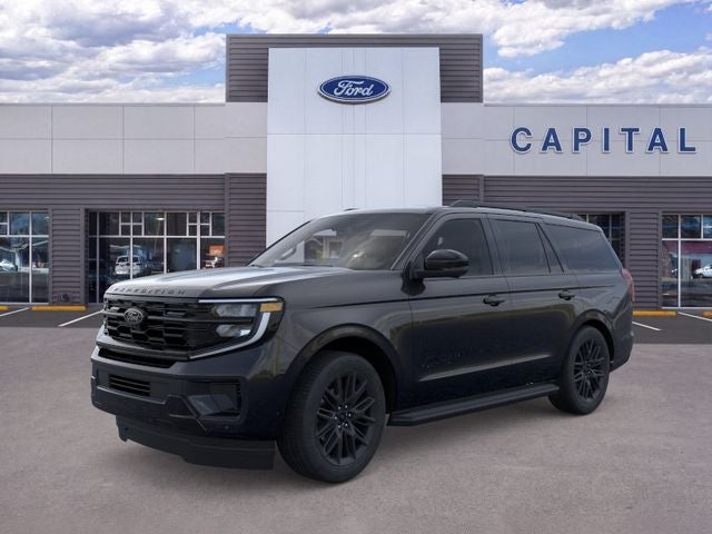 2026 Ford Expedition Platinum in Agate Black Metallic — front three-quarter view