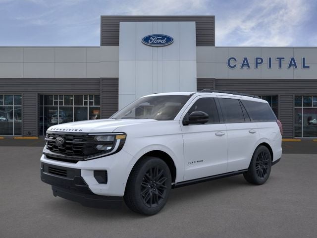 2026 Ford Expedition Platinum in Silver Metallic — front three-quarter view