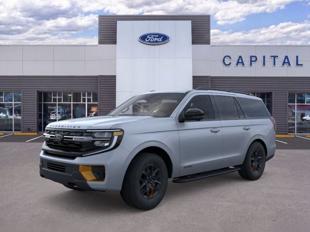 2026 Ford Expedition Tremor in Glacier Gray Metallic Tri-Coat — front three-quarter view