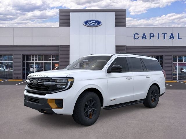 2026 Ford Expedition Tremor in Star White Metallic Tri-Coat — front three-quarter view