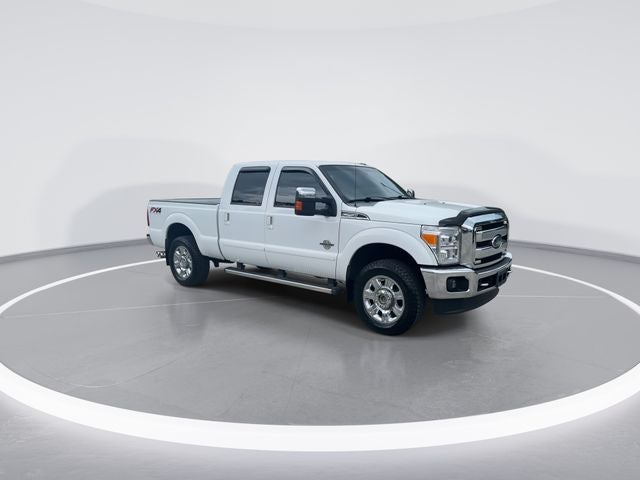 2016 Ford F-250SD Lariat in Oxford White — front three-quarter view