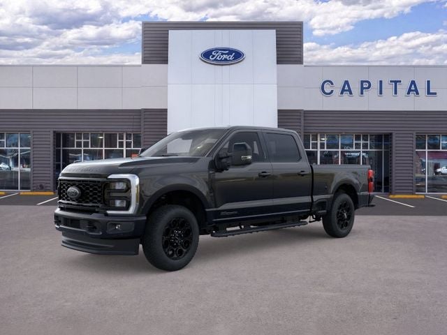 2026 Ford F-250SD Lariat in Black Metallic — front three-quarter view