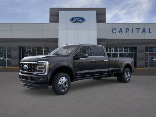 2026 Ford F-450SD Platinum DRW in Agate Black Metallic — front three-quarter view