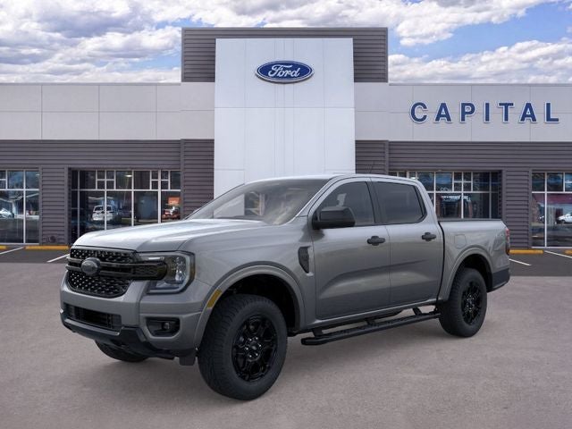 2026 Ford Ranger XLT in Gray Metallic — front three-quarter view