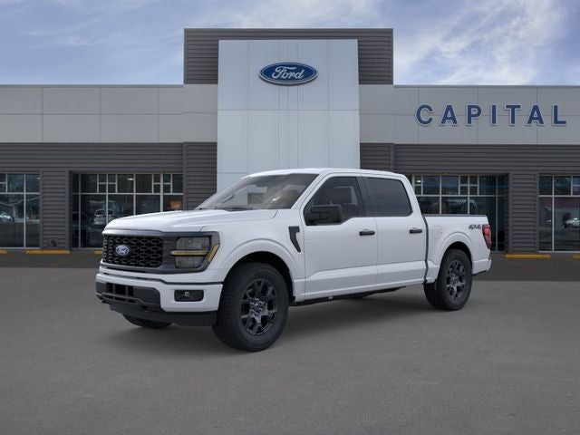 2026 Ford F-150 STX in Oxford White — front three-quarter view