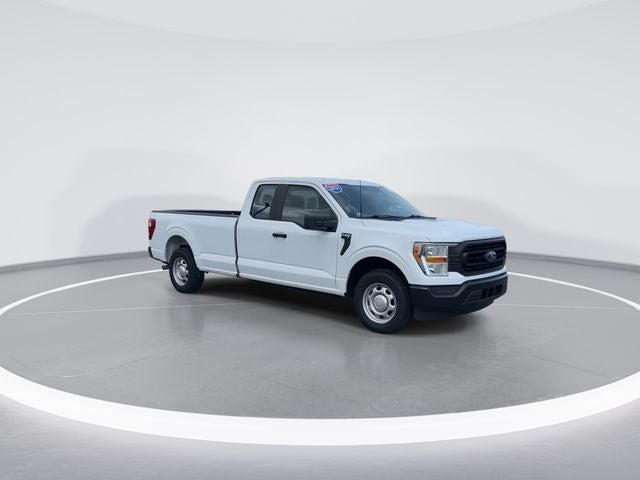 2021 Ford F-150 XL in Oxford White — front three-quarter view