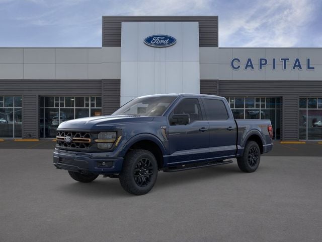 2026 Ford F-150 Tremor in Antimatter Blue Metallic — front three-quarter view