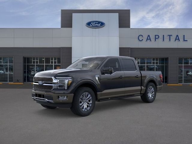 2026 Ford F-150 King Ranch in Black Metallic — front three-quarter view