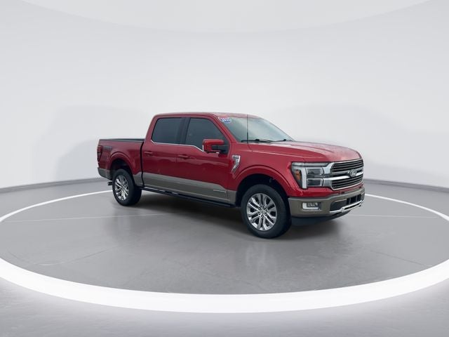 2025 Ford F-150 King Ranch in Brown — front three-quarter view