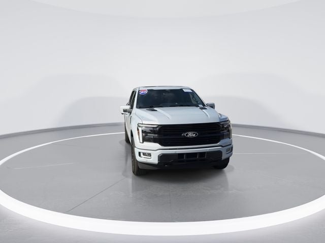 2025 Ford F-150 Platinum in White Metallic — front three-quarter view