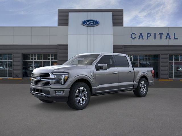 2026 Ford F-150 Platinum in Carbonized Gray Metallic — front three-quarter view