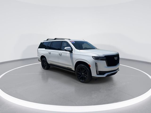 2023 Cadillac Escalade ESV Sport Platinum in Crystal White Tricoat — front three-quarter view
