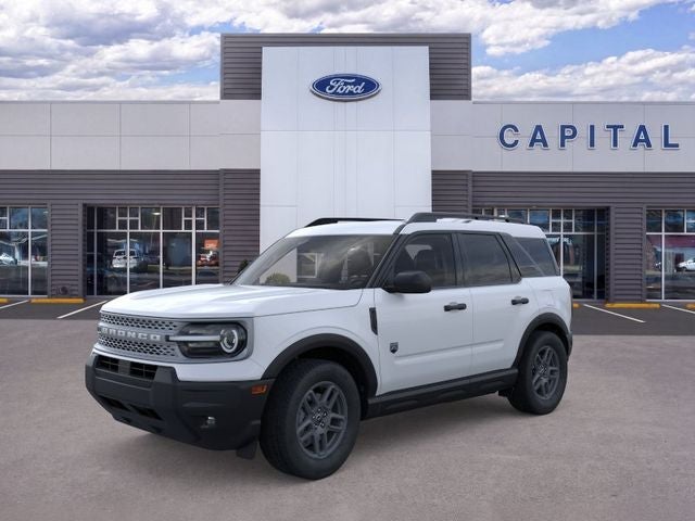2026 Ford Bronco Sport Big Bend in Space White Metallic — front three-quarter view