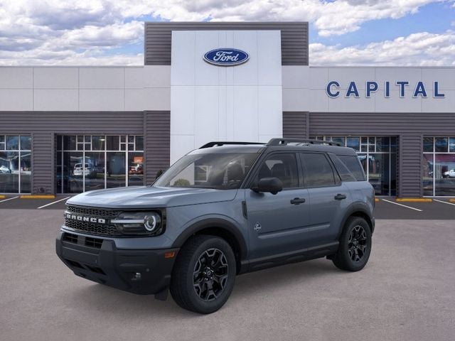 2026 Ford Bronco Sport Outer Banks in Azure Gray Metallic Tri-Coat — front three-quarter view