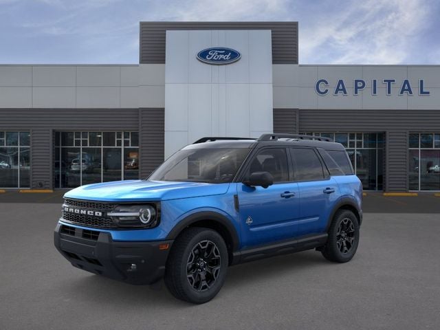 2025 Ford Bronco Sport Outer Banks in Blue Metallic — front three-quarter view