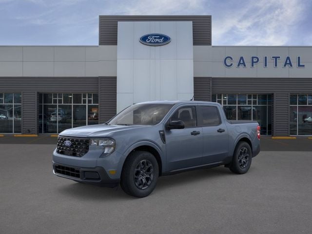 2026 Ford Maverick XLT in Azure Gray Metallic Tri-Coat — front three-quarter view