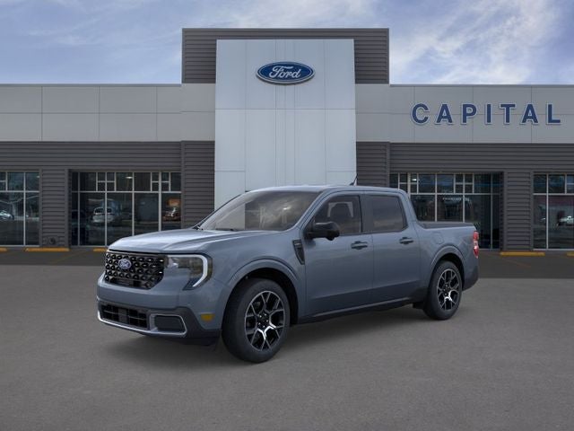 2026 Ford Maverick Lariat in Azure Gray Metallic Tri-Coat — front three-quarter view