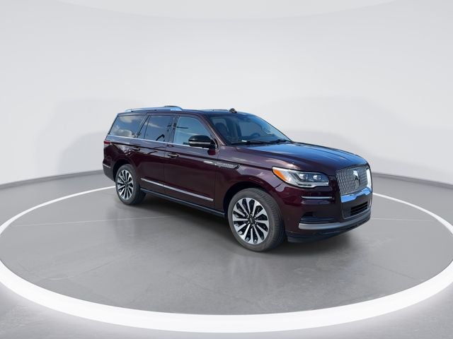 2024 Lincoln Navigator Reserve in Red Metallic — front three-quarter view